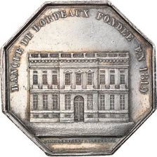 France, Token, Bank, Banque de Bordeaux, 1819, Constant, MS(60-62), Silver
