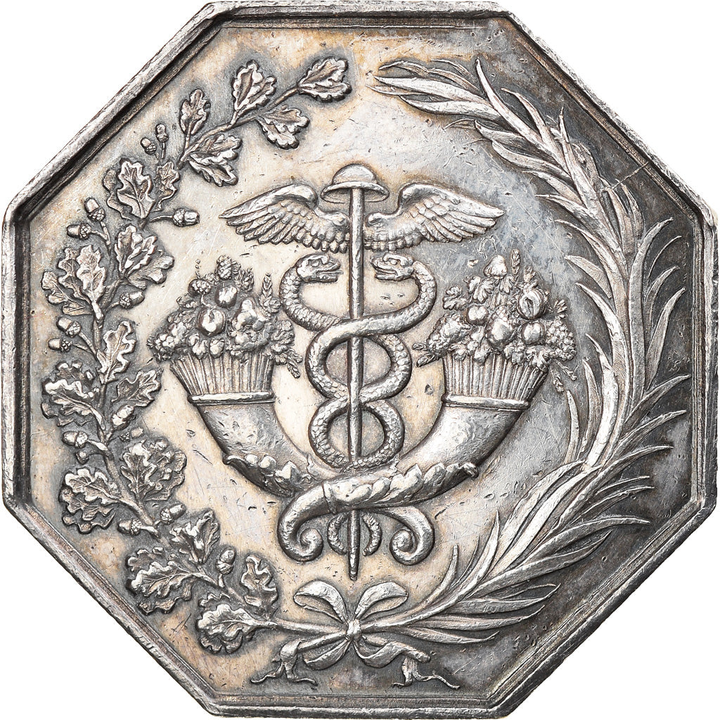 France, Token, Bank, Banque de Bordeaux, 1819, Constant, MS(60-62), Silver