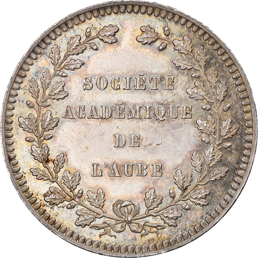 France, Token, Société Académique de l'Aube, Lozano, AU(55-58), Silver