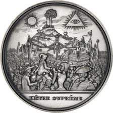 Francia, medaglia, Révolution Française, L'Etre Suprême, History, 1988