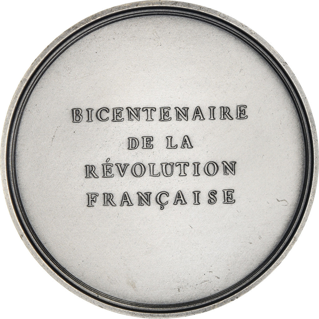 Francia, medaglia, Révolution Française, L'Etre Suprême, History, 1988