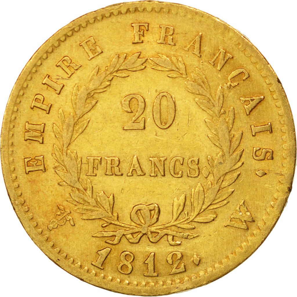 Frankreich, Napoléon I,20 Francs,1812,Lille,EF(40-45),Gold,KM:695.10,Gadoury1025