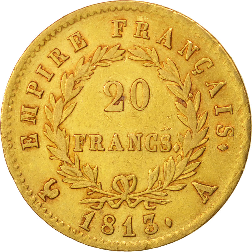 Frankreich, Napoléon I, 20 Francs,1813,Paris,EF(40-45),Gold,KM:695.1,Gadoury1025