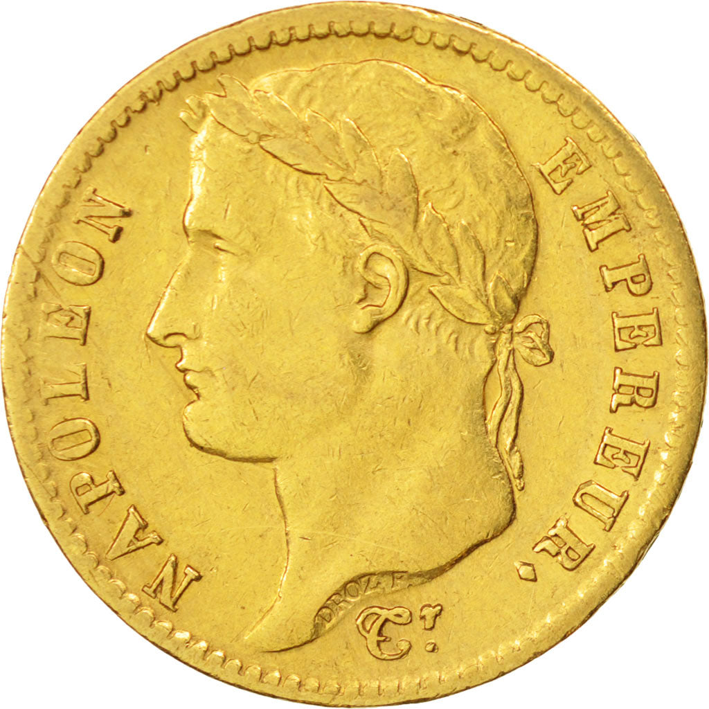 Frankreich, Napoléon I,20 Francs,1813,Lille,EF(40-45),Gold,KM:695.10,Gadoury1025