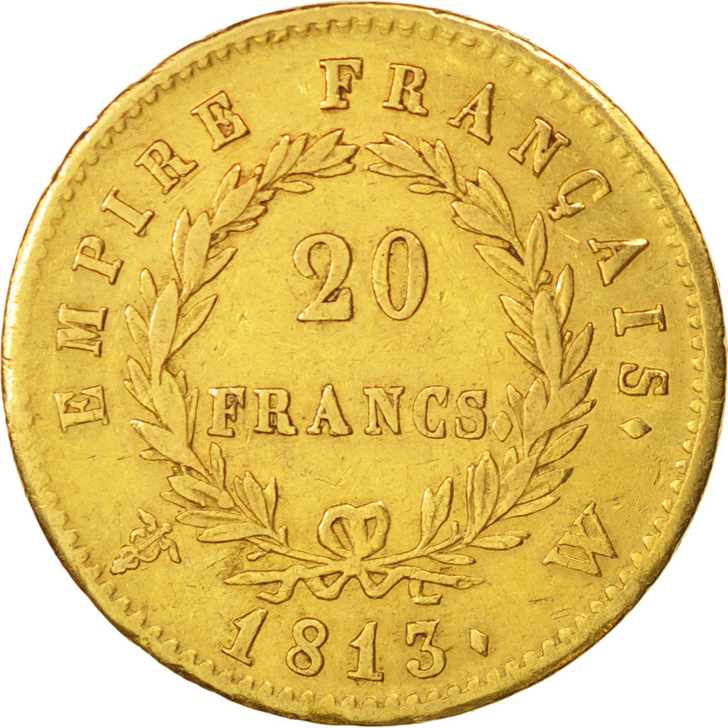 Frankreich, Napoléon I,20 Francs,1813,Lille,EF(40-45),Gold,KM:695.10,Gadoury1025