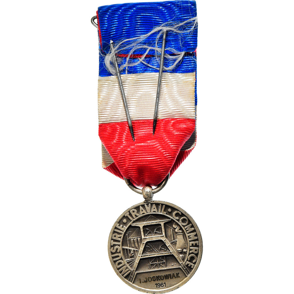 Frankreich, Industrie-Travail-Commerce, Medaille, 1961, Very Good Quality