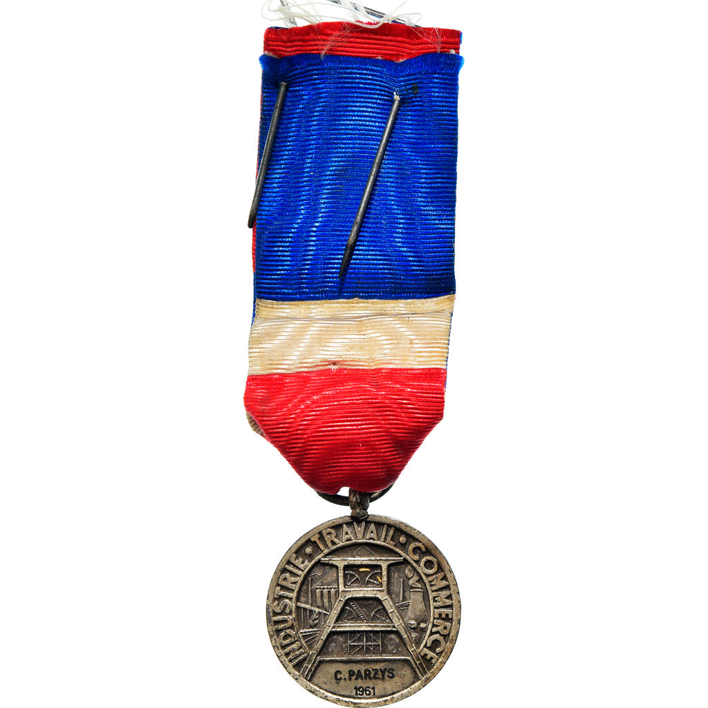 Francia, Industrie-Travail-Commerce, medaglia, 1961, Buona qualità, Bronzo