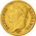 Moneta, Francia, Napoléon I, 20 Francs, 1814, Lille, MB+, Oro, KM:695.10