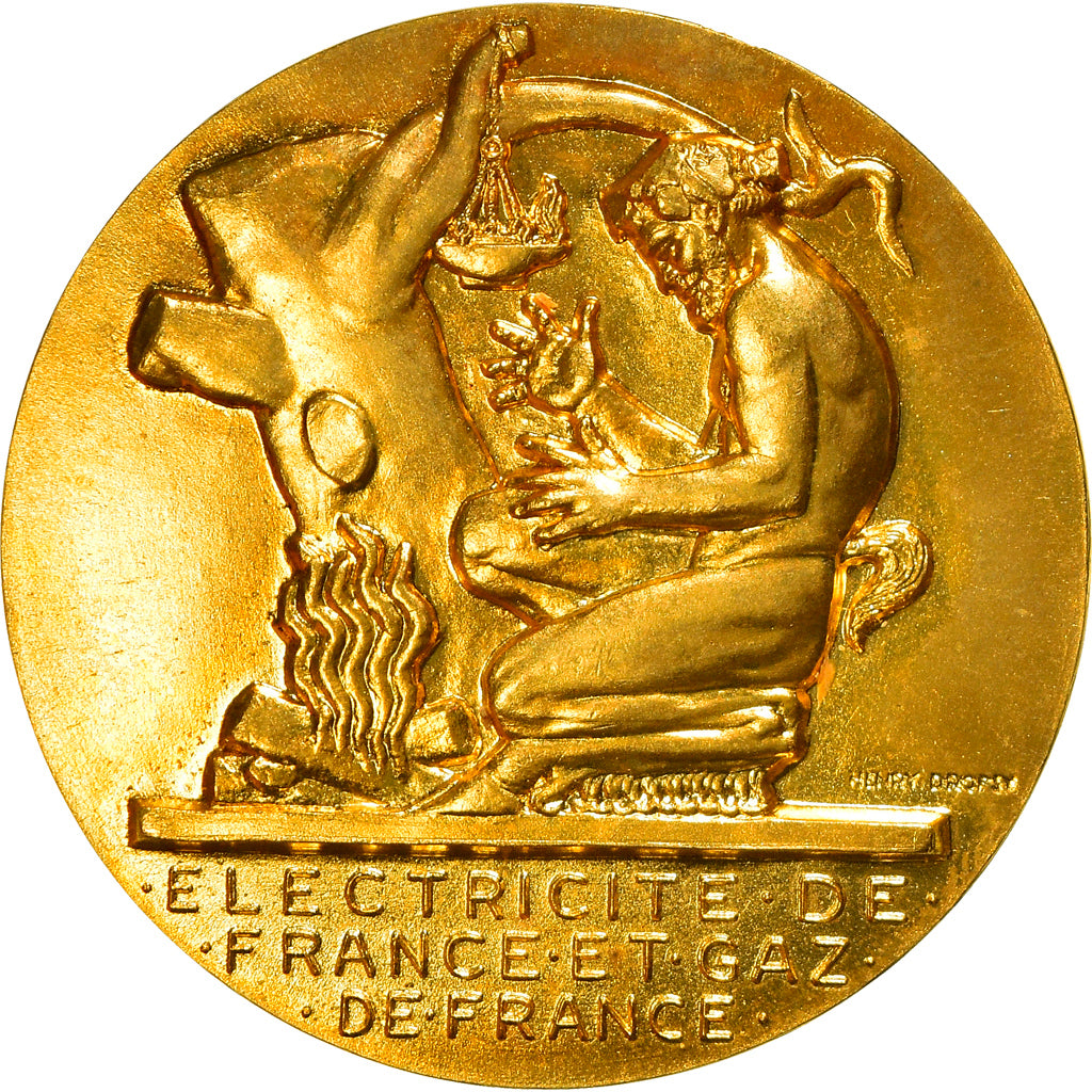 Francia, medalla, Électricité de France et gaz de France, Business & industry