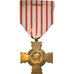 France, Croix du Combattant, Médaille, 1939-1945, Très bon état, Gilt Bronze