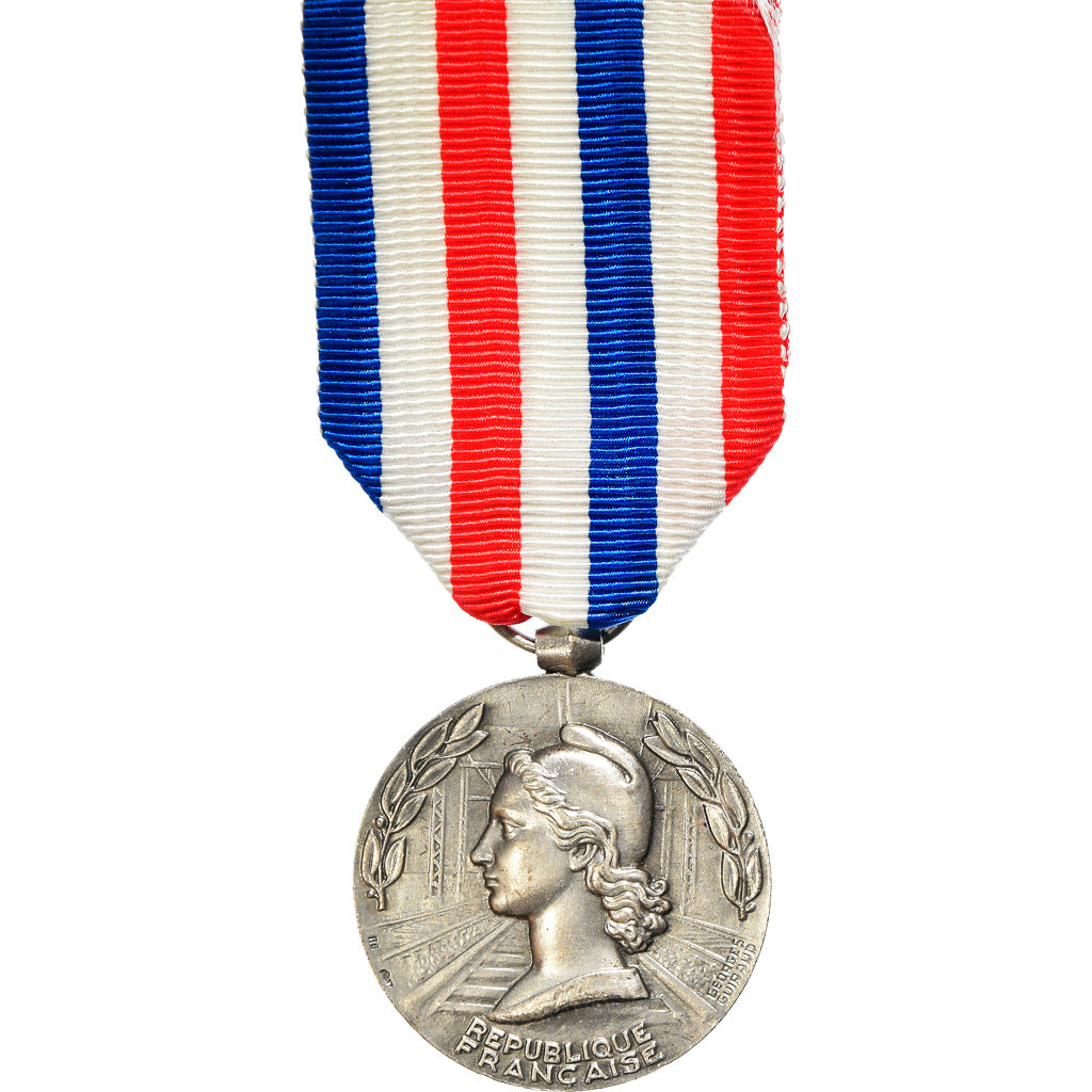 France, Médaille d'honneur des chemins de fer, Railway, Medal, 1966, Excellent