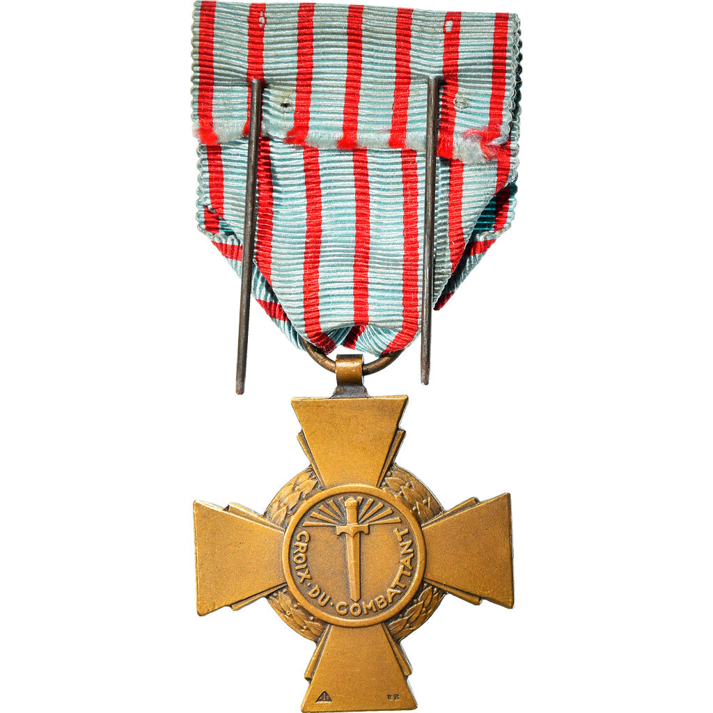 France, Croix du Combattant, Médaille, 1939-1945, Non circulé, Bronze, 36