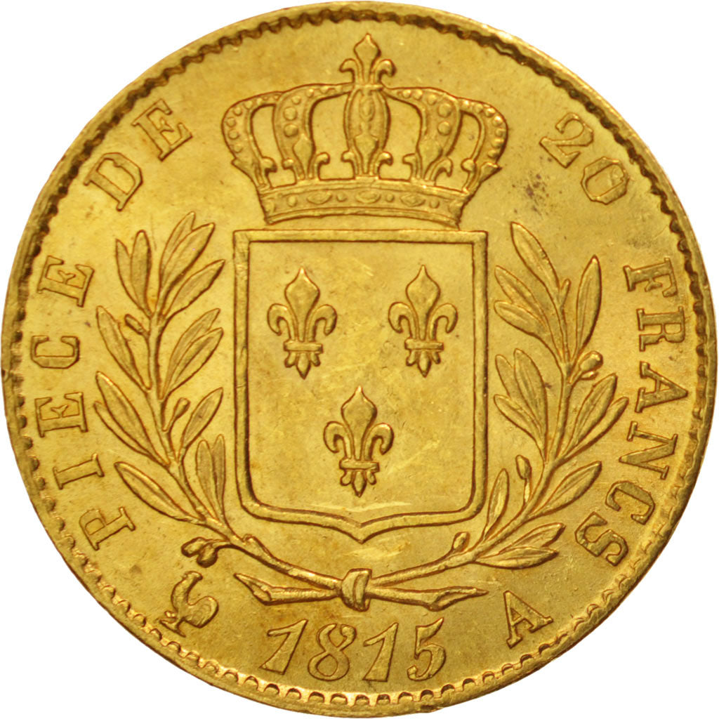 Monnaie, France, Louis XVIII, Louis XVIII, 20 Francs, 1815, Paris, SUP, Or