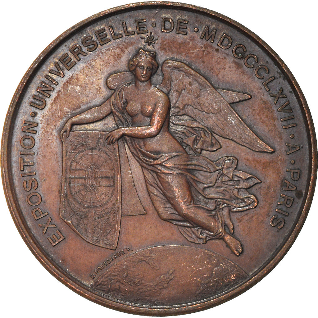 France, Medal, Exposition universelle de Paris, 1867, Ponscarme, EF(40-45)