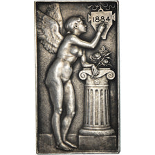 Francia, medaglia, Art Nouveau, Société des Architectes de l'Oise, 1884