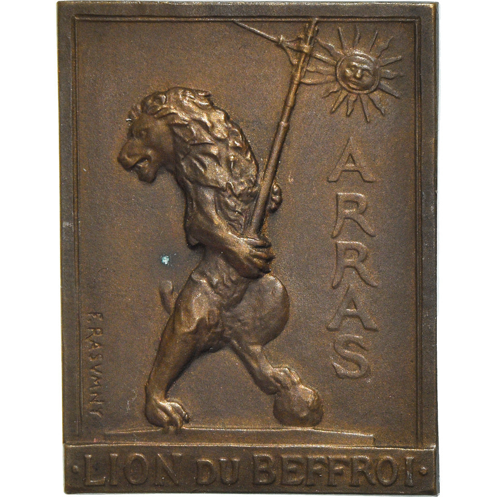 France, Médaille, Arras, Lion du Beffroi, Rasumny, SUP, Bronze