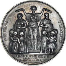 France, Médaille, Second Empire, Enseignement, Dourlers, Nord, 1858, Farochon