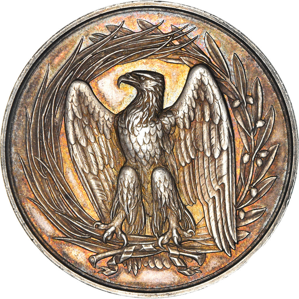 Frankreich, Medaille, Second Empire, Enseignement, Dourlers, Nord, 1858
