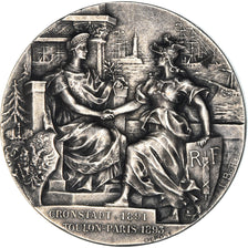 Francia, medaglia, Nicolas II, Banquet Franco-Russe de 3600 Couverts à Paris