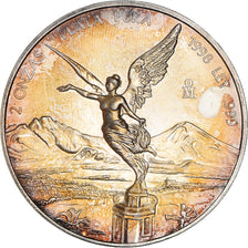Moneda, México, 2 Onzas, 2 Troy Ounces of Silver, 1998, Mexico City, SC, Plata