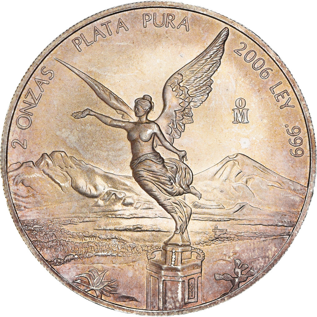 Coin, Mexico, 2 Onzas, 2 Troy Ounces of Silver, 2006, Mexico City, MS(63)