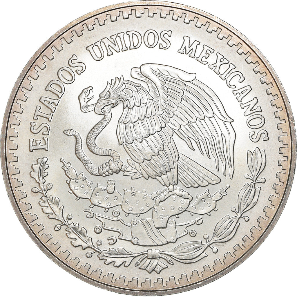 Moneda, México, Onza, Troy Ounce of Silver, 1998, Mexico City, SC, Plata