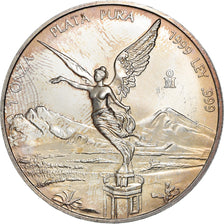 Moneta, Messico, Onza, Troy Ounce of Silver, 1999, Mexico City, SPL, Argento