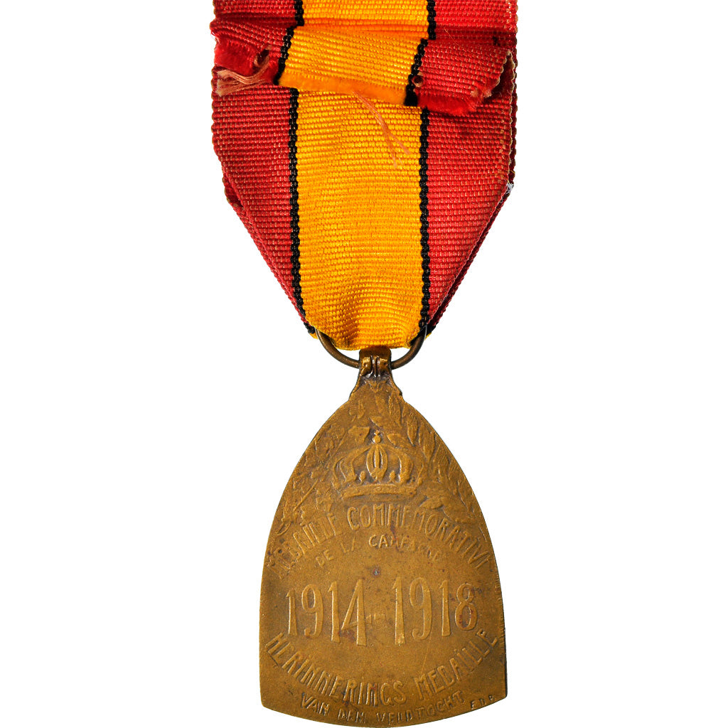 Belgium, Médaille Commémorative, WAR, Medal, 1914-1918, Very Good Quality, De