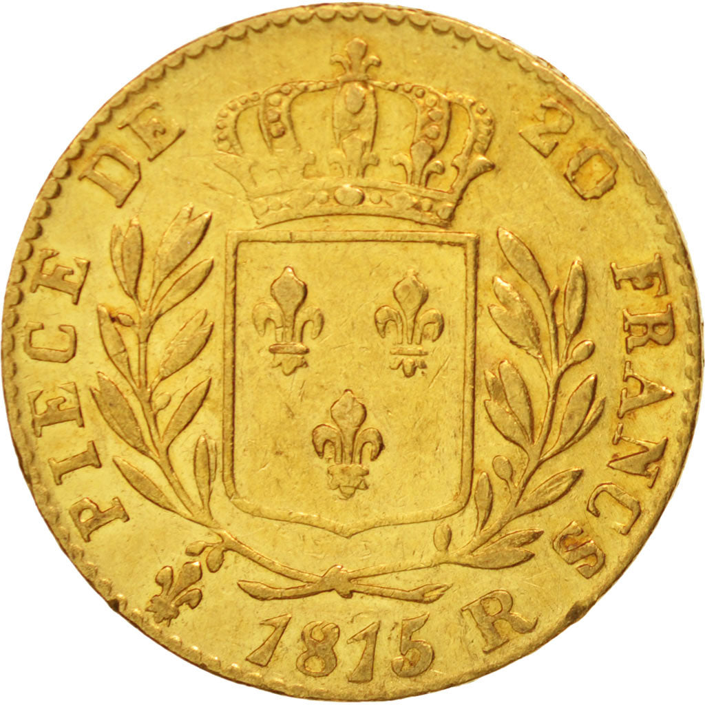 Coin, France, Louis XVIII, Louis XVIII, 20 Francs, 1815, London, EF(40-45)
