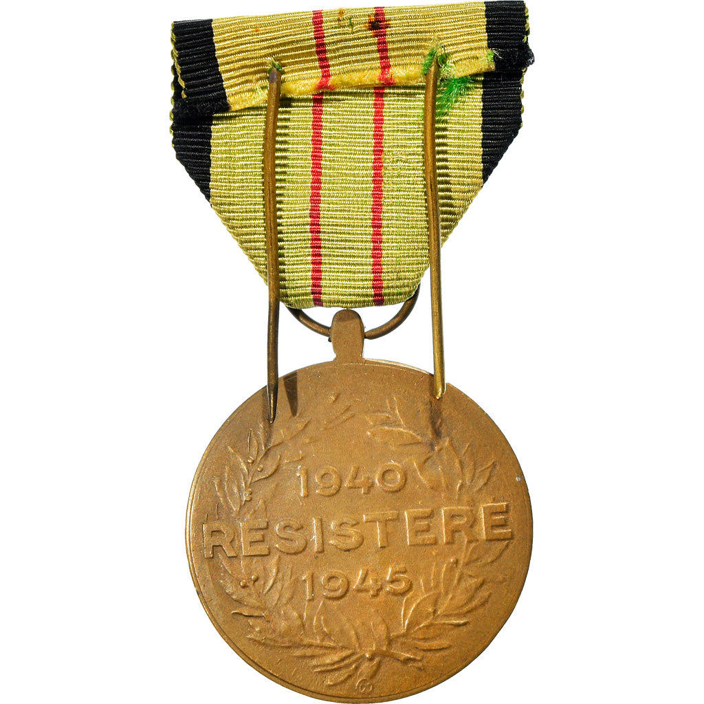 Belgium, Resistere, Occupation,, WAR, Medal, 1940-1945, Excellent Quality