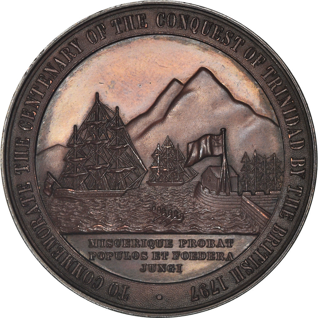 United Kingdom, Medal, Ralph Abercromby, Centenaire de la Conquête de Trinidad