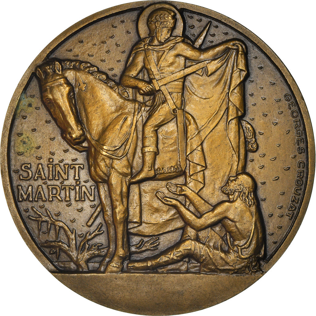 France, Médaille, Saint Martin de Tours, Apôtre des Gaules, Crouzat, SUP