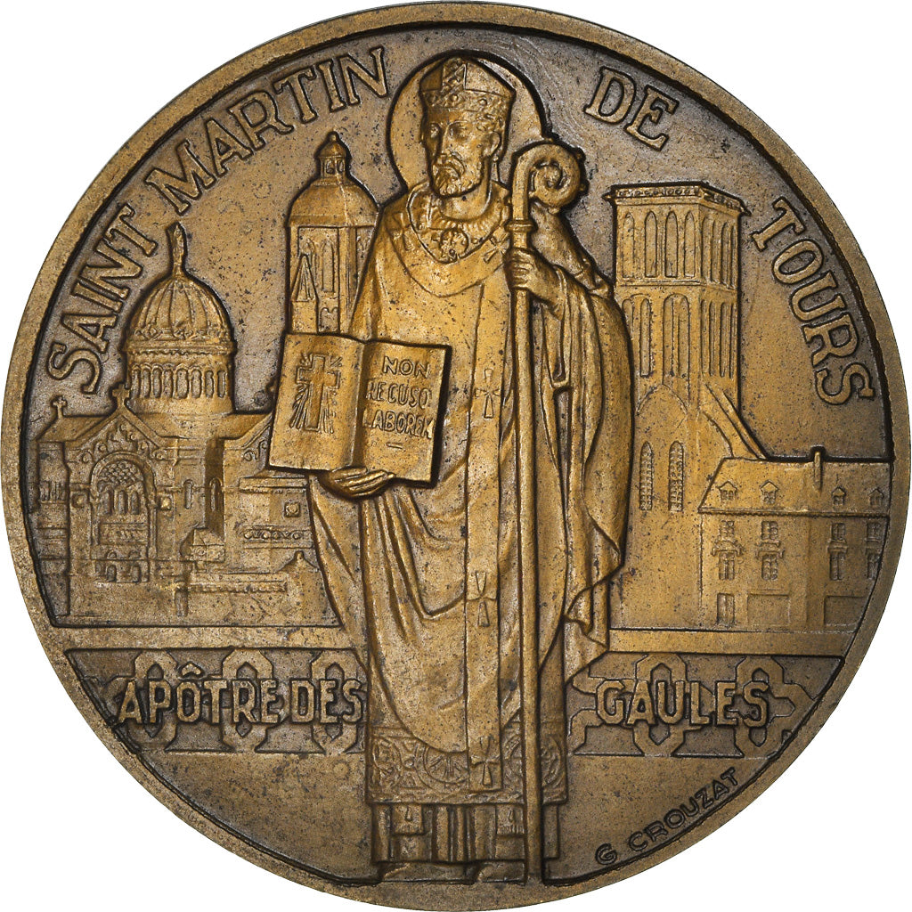 France, Médaille, Saint Martin de Tours, Apôtre des Gaules, Crouzat, SUP