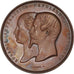 Francia, medaglia, Eugénie et Napoléon III, Palais de l'Industrie, Caqué