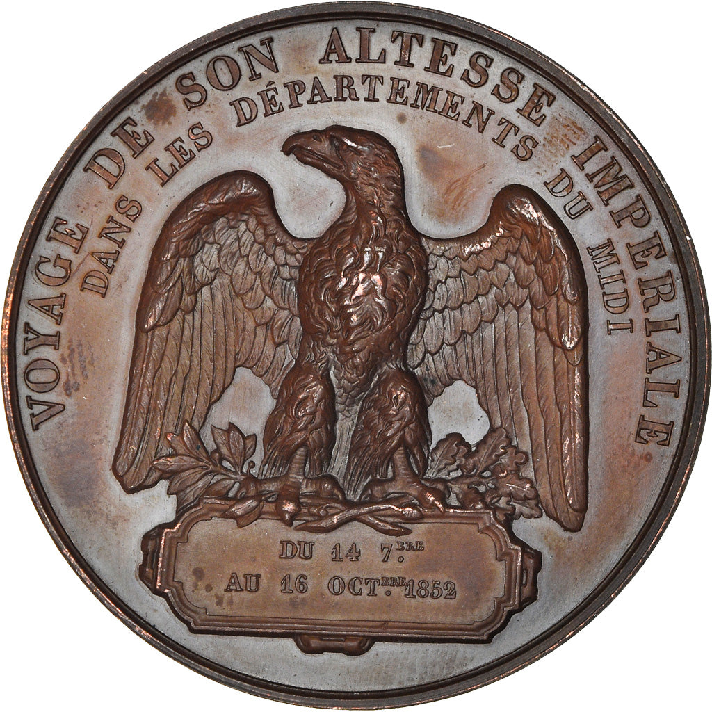 Frankreich, Medaille, Voyage de louis-Napoléon Bonaparte dans le Midi, History