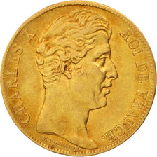France, Charles X, 20 Francs, 1825, Paris, TB+, Or, KM:726.1, Gadoury:1029