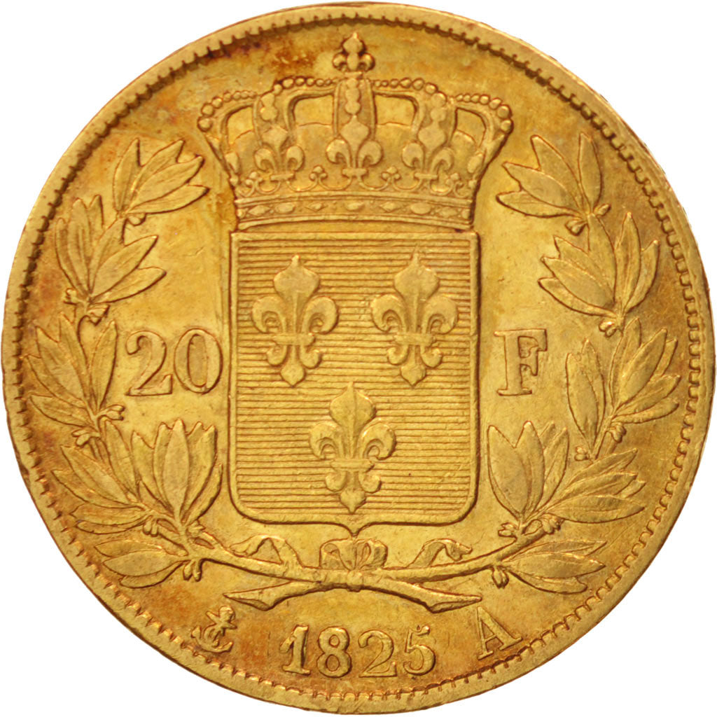 France, Charles X, 20 Francs, 1825, Paris, TB+, Or, KM:726.1, Gadoury:1029
