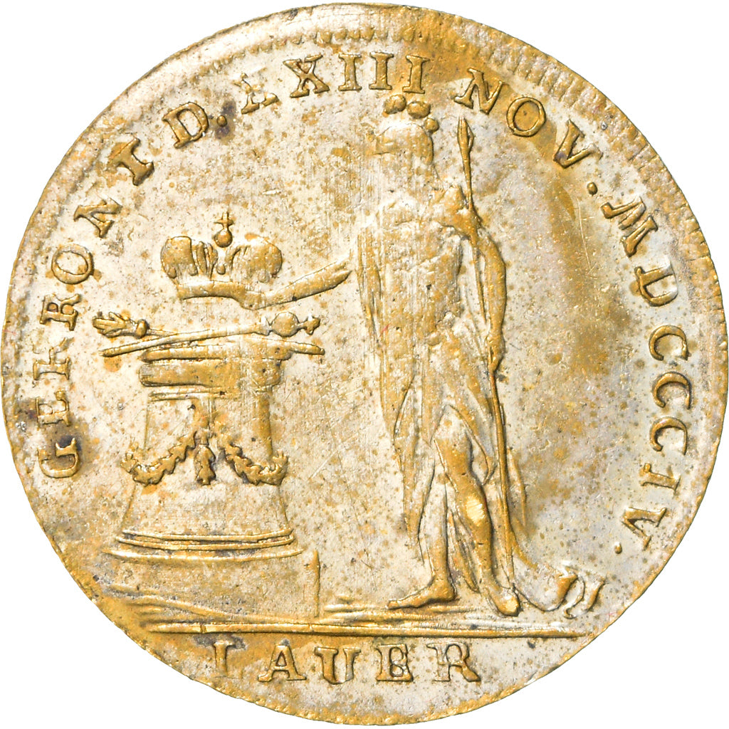 Francia, Token, Napoléon Ier, Le Couronnement, History, 1804, MB+, Ottone