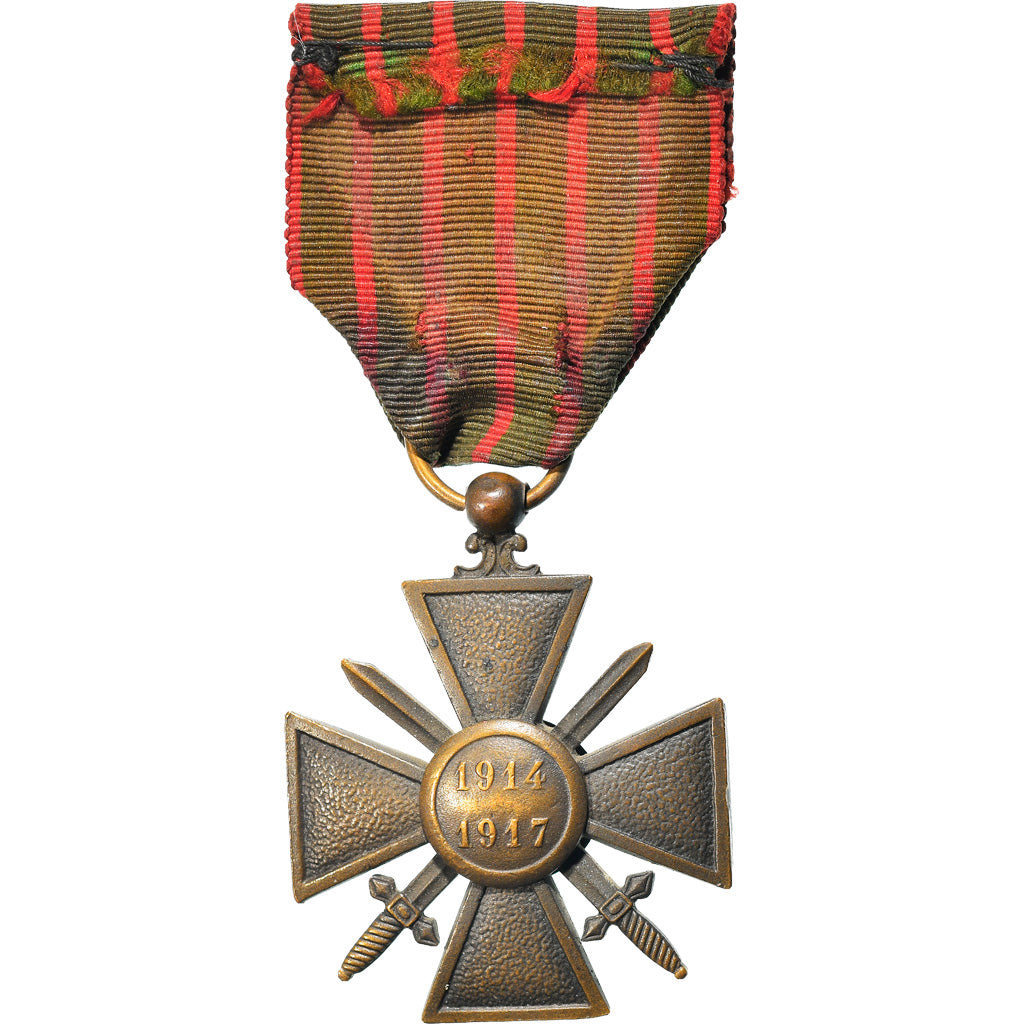 France, Croix de Guerre, Medal, 1914-1917, Excellent Quality, Bronze, 38