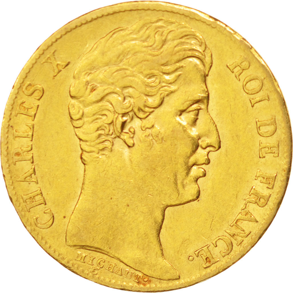 France, Charles X, 20 Francs, 1825, Paris, TTB, Or, KM:726.1, Gadoury:1029