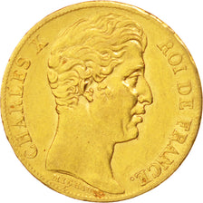 France, Charles X, 20 Francs, 1825, Paris, TTB, Or, KM:726.1, Gadoury:1029