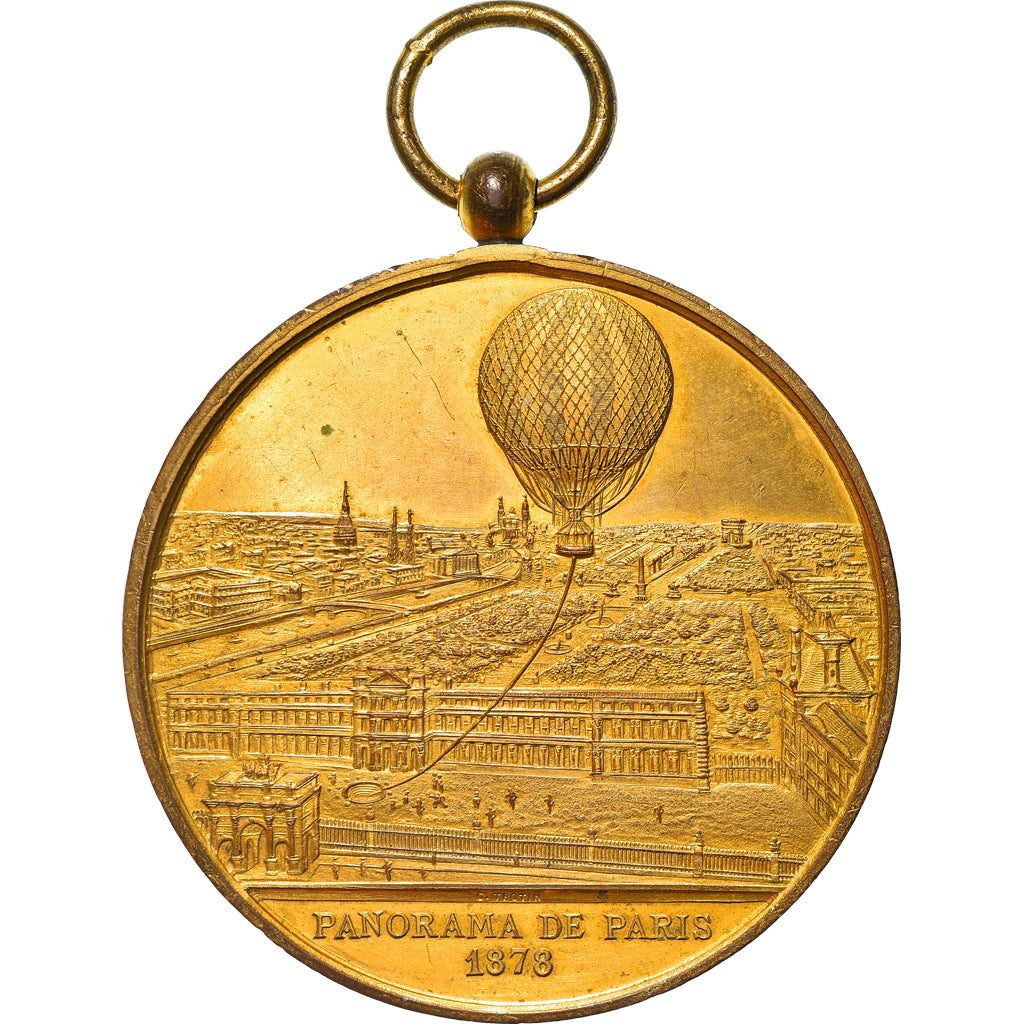 Frankrijk, Medaille, Ascension en Ballon Captif à Vapeur, Panorama de Paris