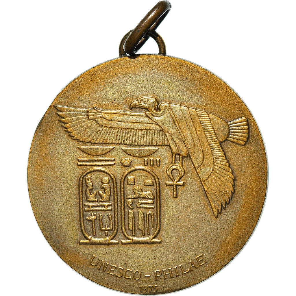 France, Medal, Unesco, Sauvegarde des Monuments du Philae, Egypte, Arts &