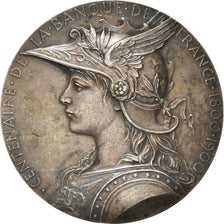 Frankreich, Medaille, Centenaire de la Banque de France, 1900, O.Roty, VZ