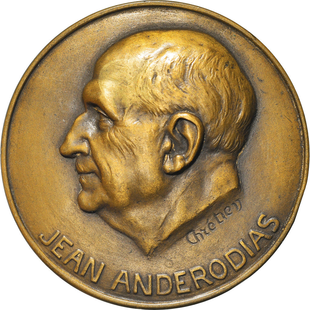 France, Medal, Jean Anderodias,, Medicine, Chrétien, MS(63), Bronze