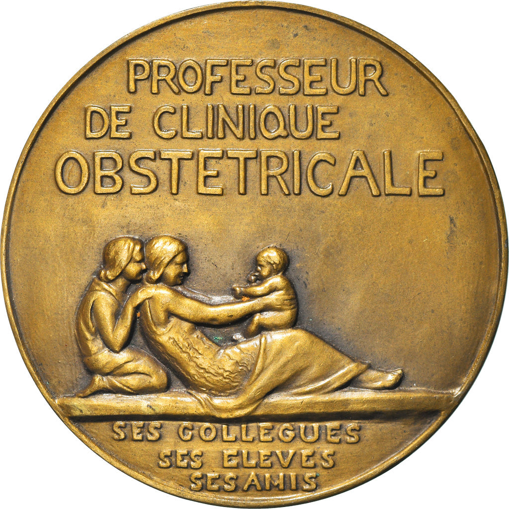France, Medal, Jean Anderodias,, Medicine, Chrétien, MS(63), Bronze