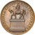 Francia, medalla, Charles X, restauration de la Statue de Louis XIV à Lyon