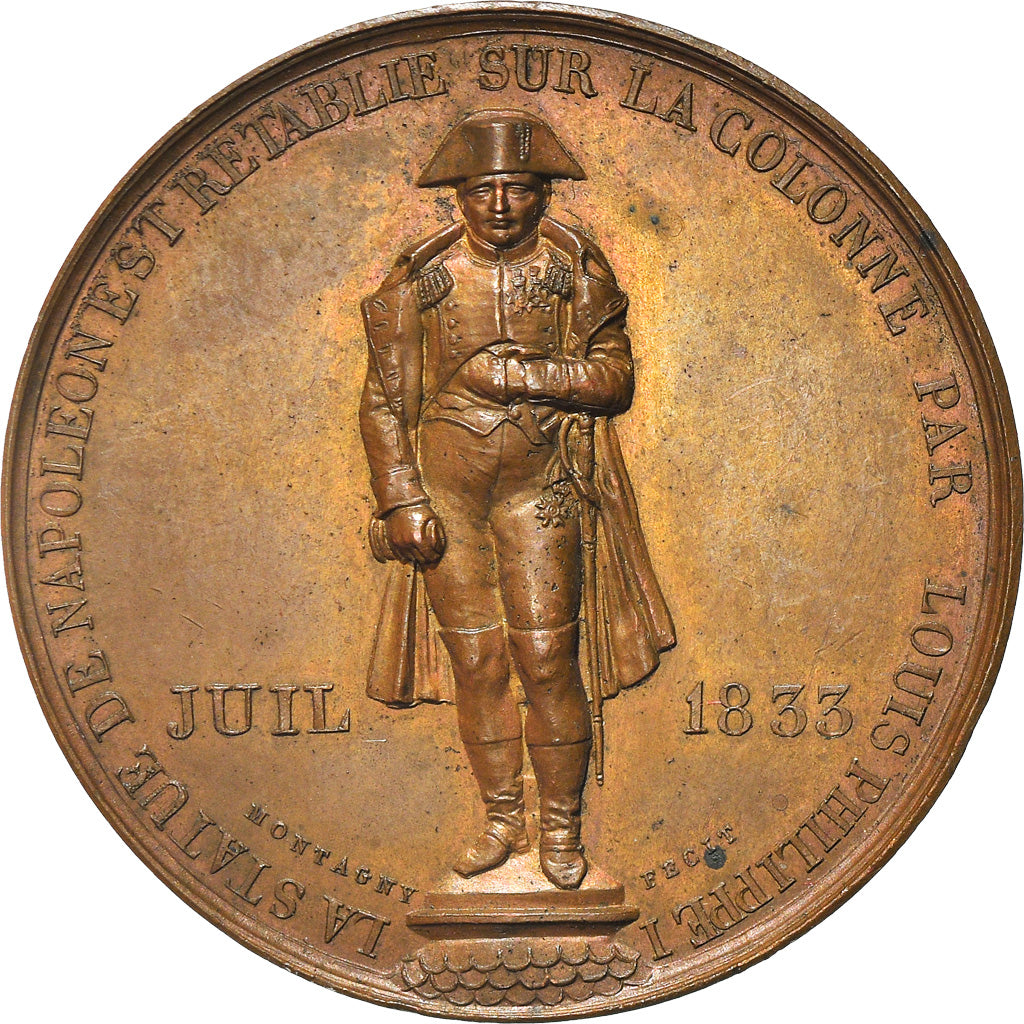 Frankrijk, Medaille, Louis Philippe I, Rétablissement de la statue de Napoléon