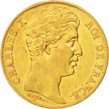 France, Charles X, 20 Francs, 1828, Paris, EF(40-45), Gold, KM:726.1,Gadoury1029