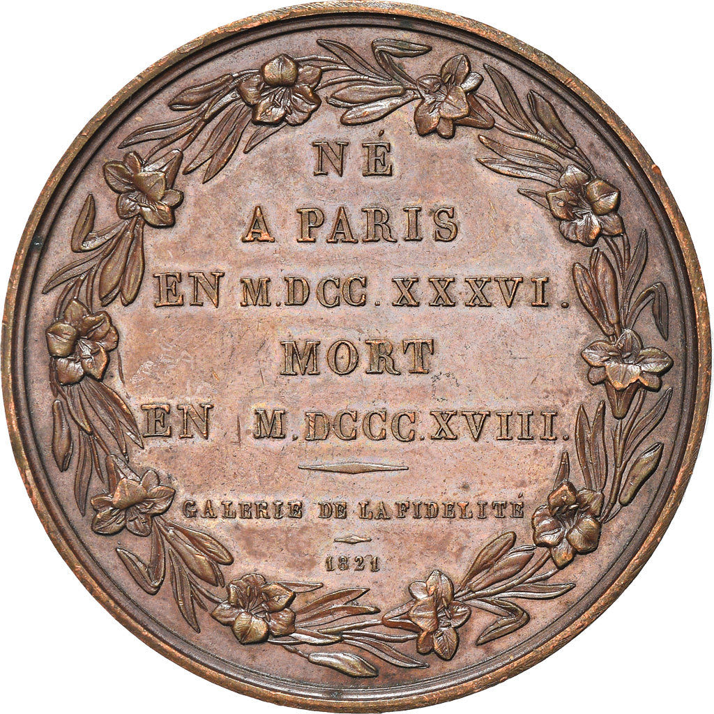 France, Médaille, Louis Joseph Bourbon, Prince de Condé, History, 1821, De